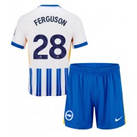 Maglia Calcio Brighton Evan Ferguson #28 Prima Divisa Bambino 2024-25 Manica Corta (+ pantaloncini)